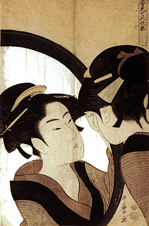 Early Morning Grogginess Reduced by Gradual Awakening - Ukiyo-e Print by Kitagawa Utamaro 