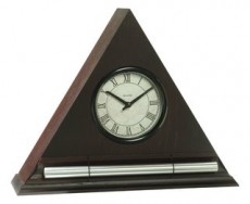 Dark Oak Zen Alarm Clock with Chime
