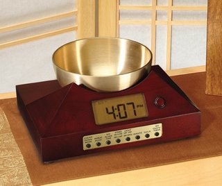 Zen Timers and Bowl/Gong Alarm Clock, Temple Bell Alarm Clock