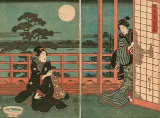 Full Moon Sumida River, Hiroshige Ukiyo-e 