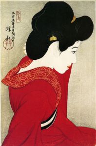 Shinsui Itō, Before a Mirror (1916) Ukiyo-e