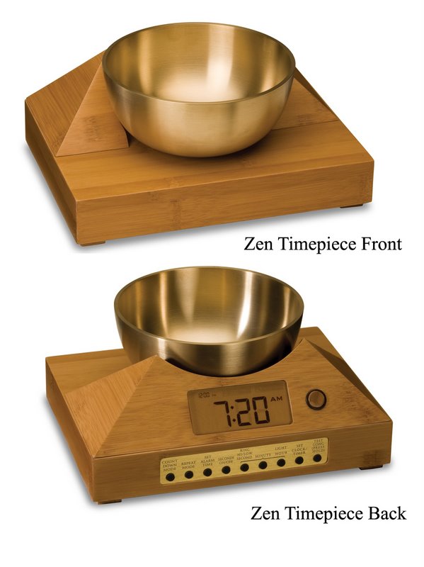 Sound Therapy Alarm Clock with Tibetan Singing Bowl
