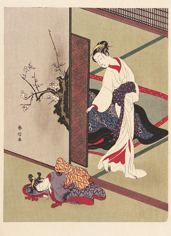 Chime Alarm Clocks and Meditation Timers - Mother and daughter Harunobu