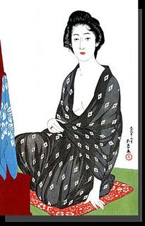 Shin-hanga print, Summer Beauty by Hashiguchi Goyo, 1920