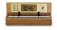 Bamboo Zen Timer and Natural Alarm Clock with Gentle Chime