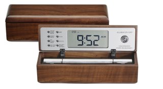 Natural Sounding Alarm Clocks, The Digital Zen Alarm Clock in Solid Walnut