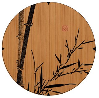 Bamboo Clock Dial Face
