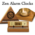 Rather than an artificial recorded sound played through a speaker, the Zen Clock features an alloy chime bar similar to a wind chime. 