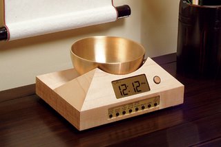 It serves as the perfect meditation timer. Available in 5 wood styles, including bamboo.