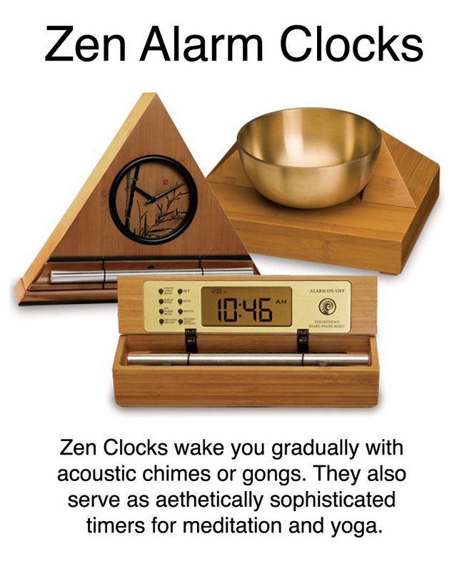 Wake up with gradual, beautiful acoustic chimes. The Zen Alarm Clock transforms your mornings and gets you started right, with a progressive awakening 