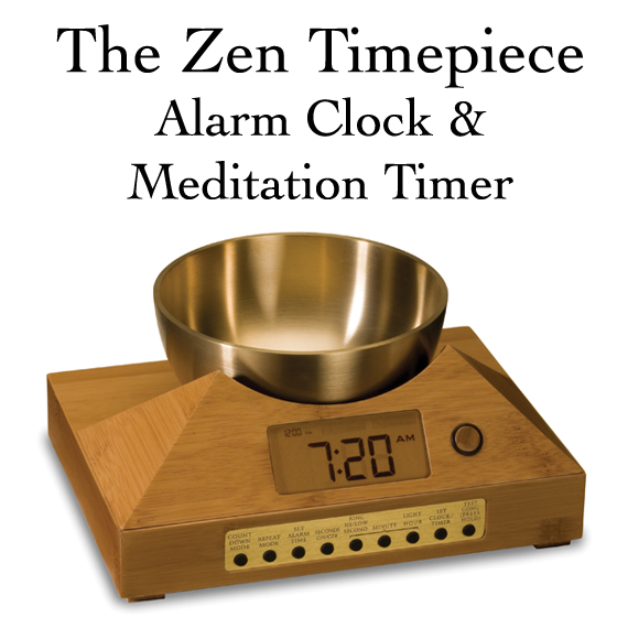 Use our unique "Zen Clock" which functions as a Yoga & Meditation Timer