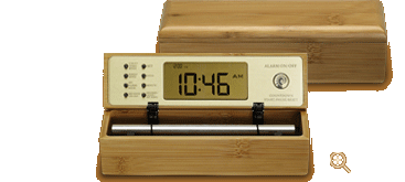 Bamboo B Tone Digital Zen Clock