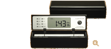 Black B Tone Digital Zen Clock