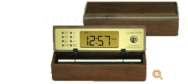 Walnut B Tone Digital Zen Clock